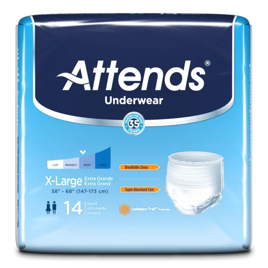 Attends Daytime Disposable Light Bladder Leak Incontinence Underwear