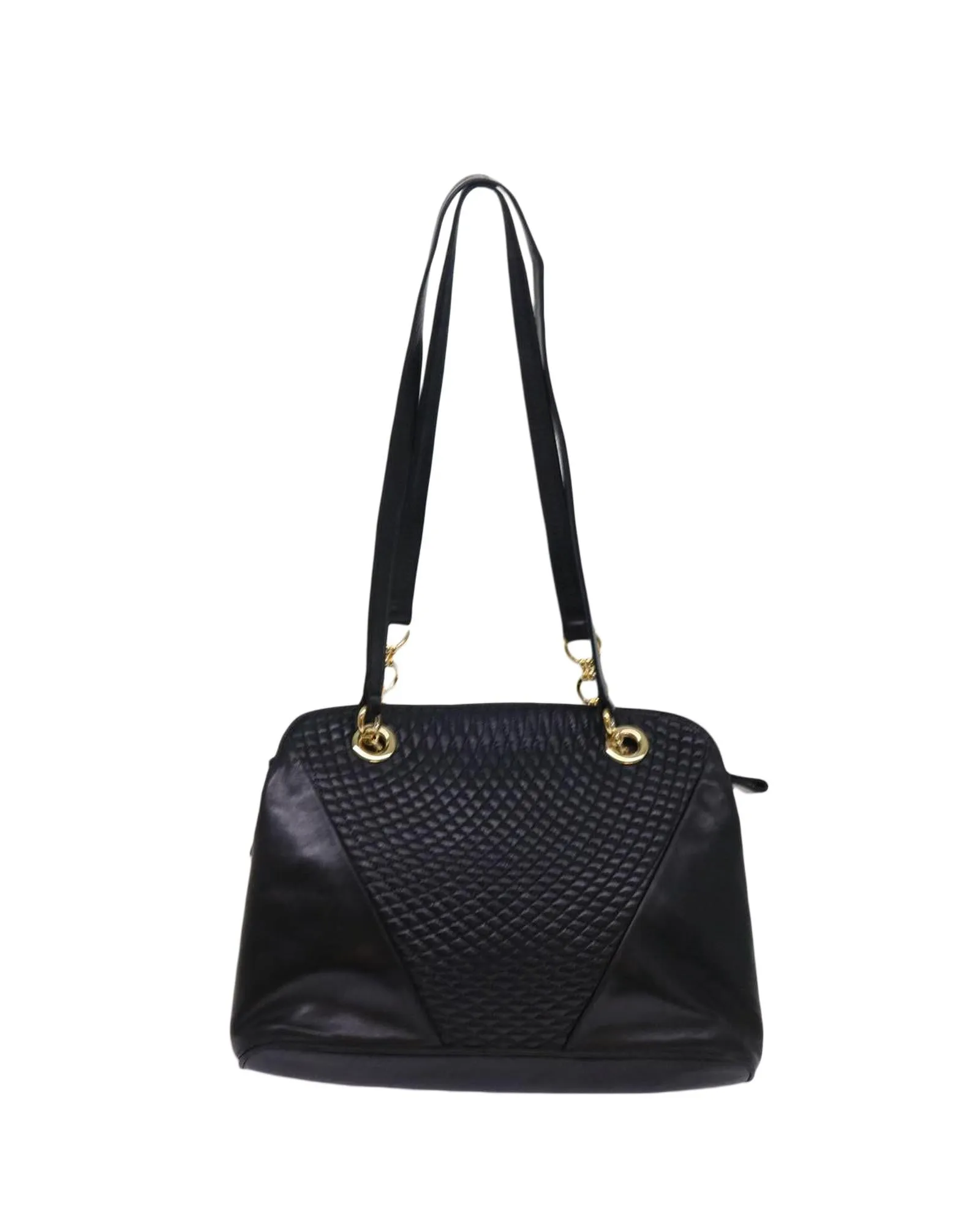 Black Leather Shoulder Bag by BALLY