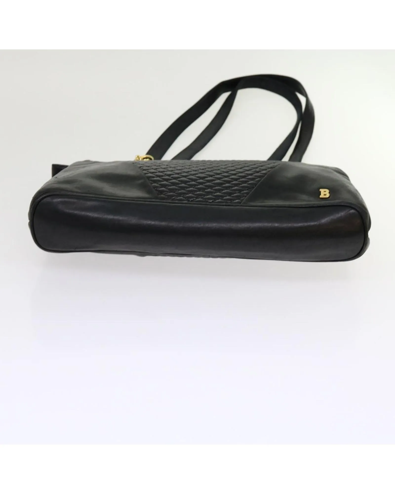 Black Leather Shoulder Bag by BALLY