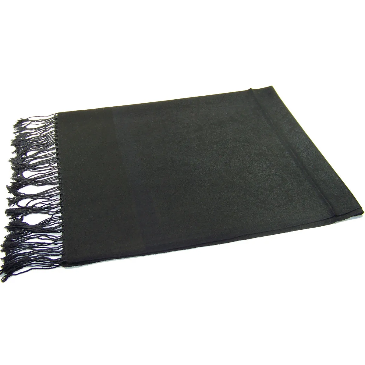 Black Paisley Pashmina Scarves