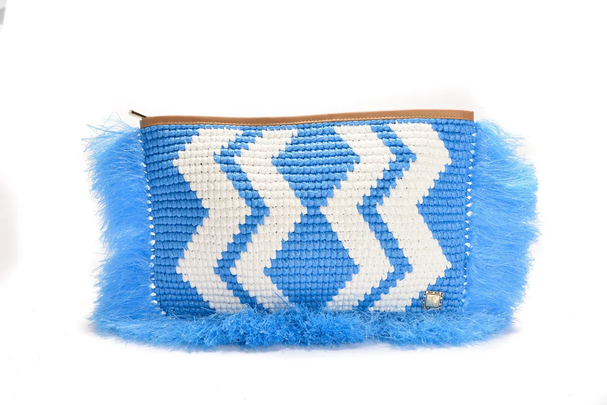 Blue Rosa Clutch