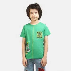 Boys T-Shirt H/S Pakistan -Fern Green