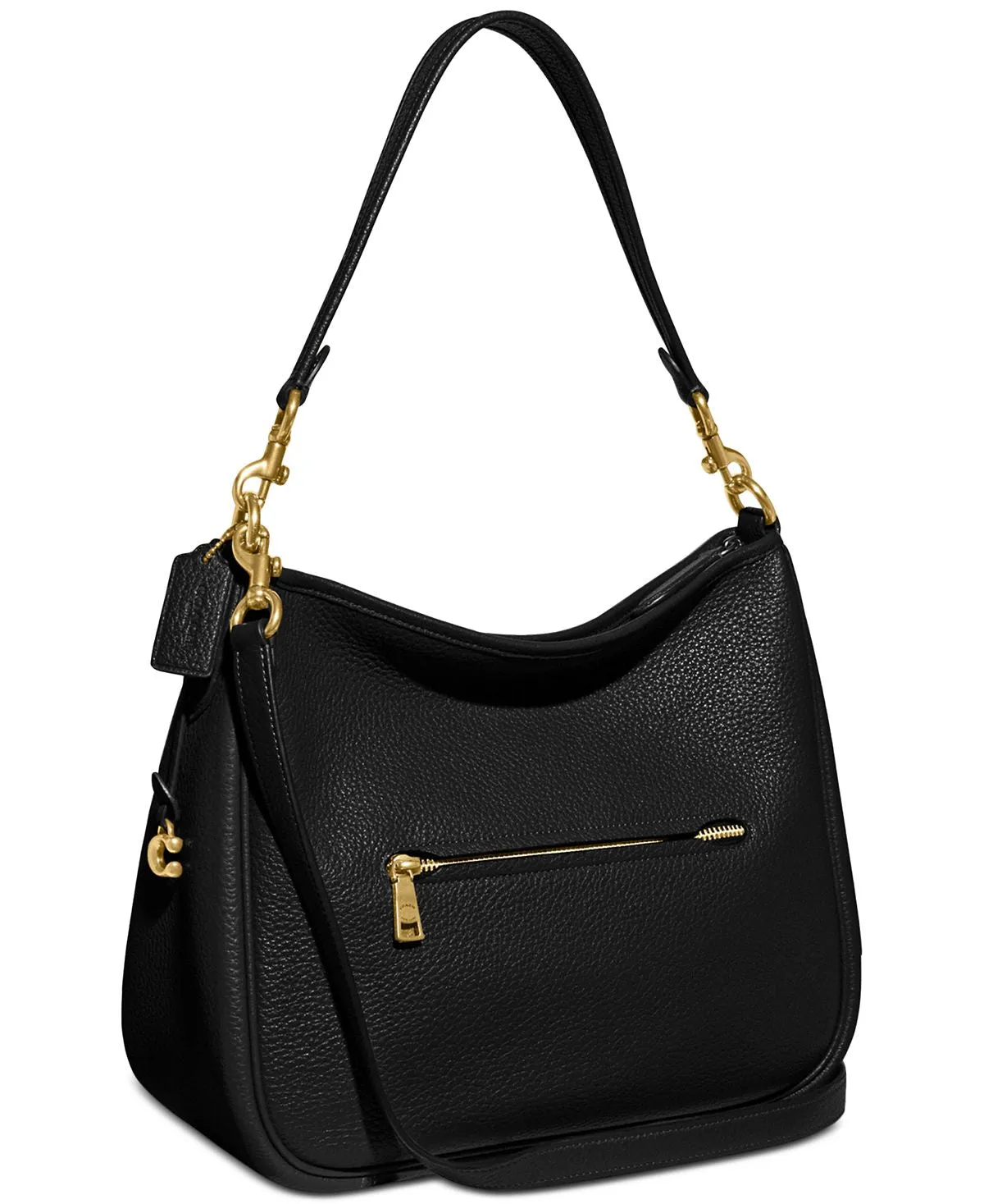 Cary Crossbody Bag in Soft Pebbled Leather with Removable Straps COACH, Black