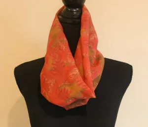 Chiffon Scarf - Maple Leaves