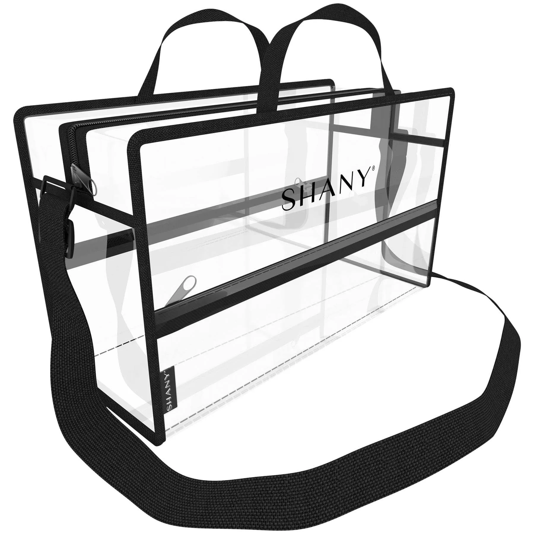 Clear PVC Water-Resistant Travel Tote Bag