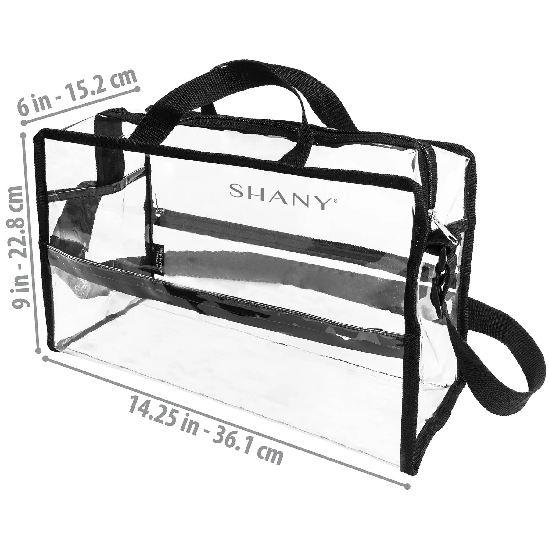 Clear PVC Water-Resistant Travel Tote Bag