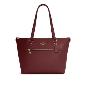 Coach Women's Black Cherry Gallery Tote