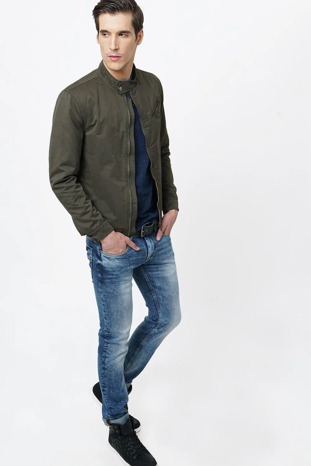 Comfort Fit Quilted Woven Jacket