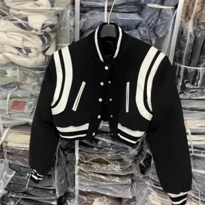 Cotton Baseball Jacket Short Women's