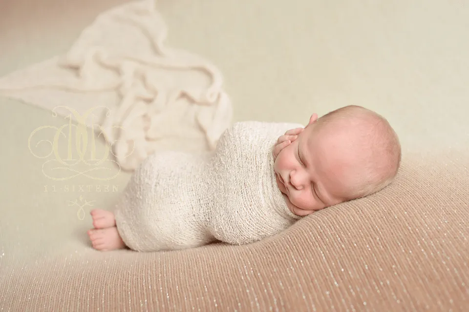 Cream Stretch Knit Layer Baby Wrap