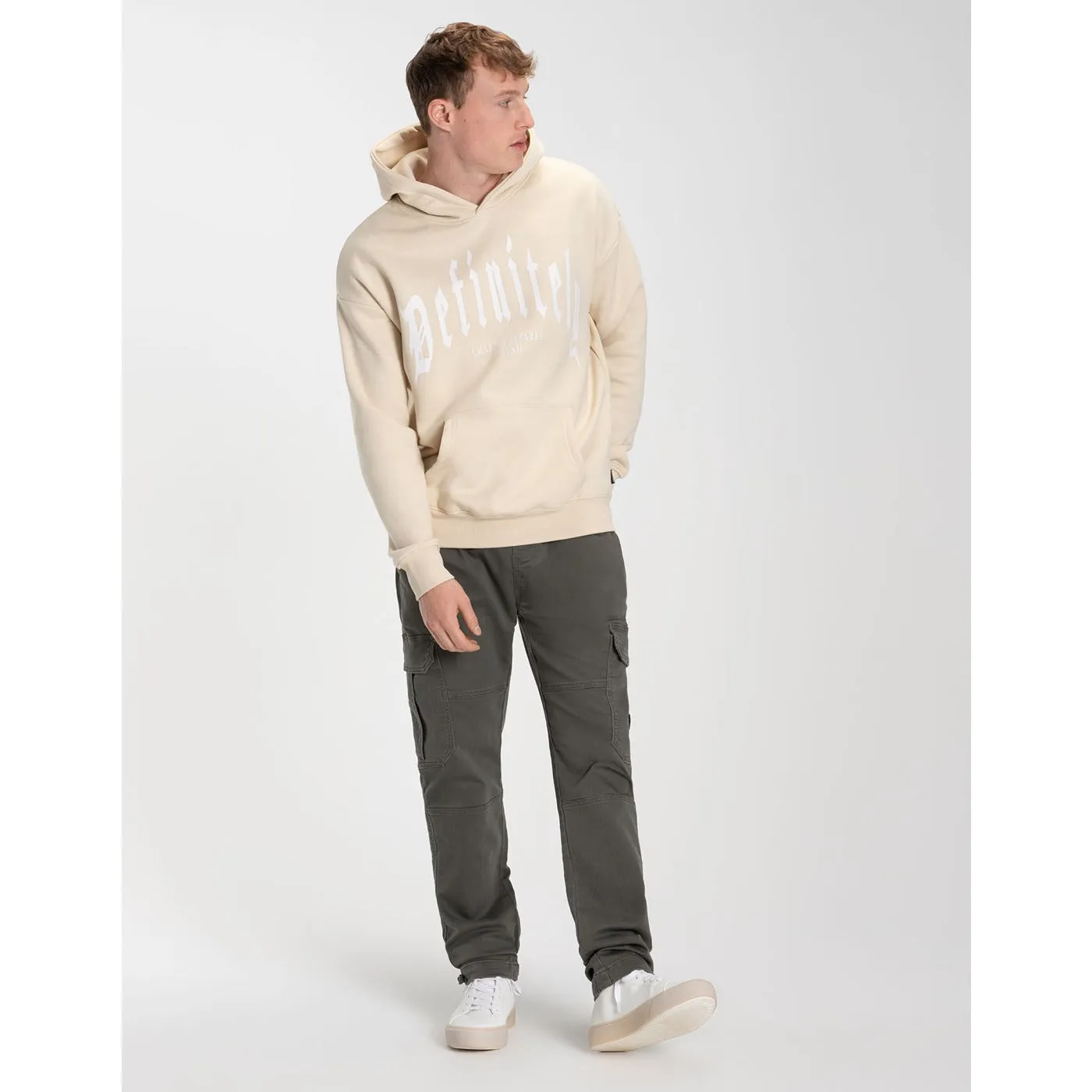 Definitely Cream Oversized Hoodie