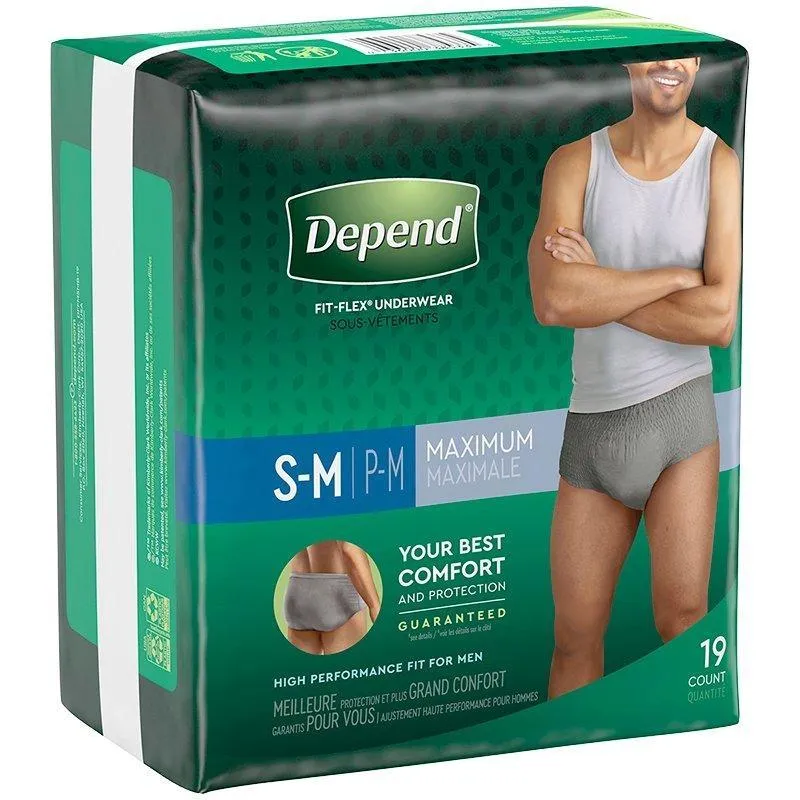 Depends FIT-FLEX Underwear for Men