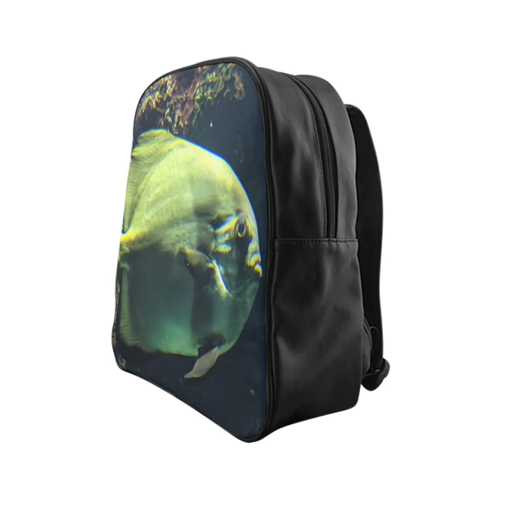 Green Fish School Backpack