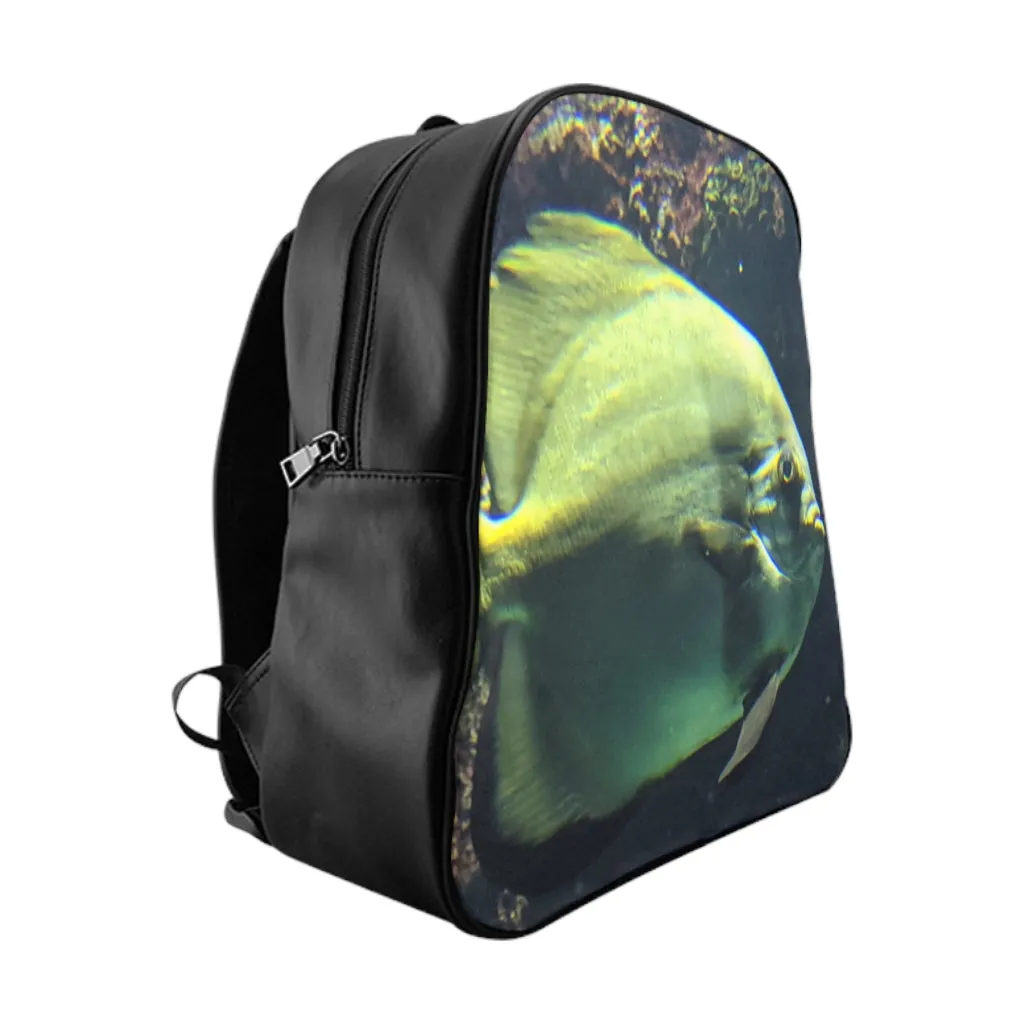 Green Fish School Backpack