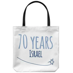 Israel's 70th Birthday Tote Bags