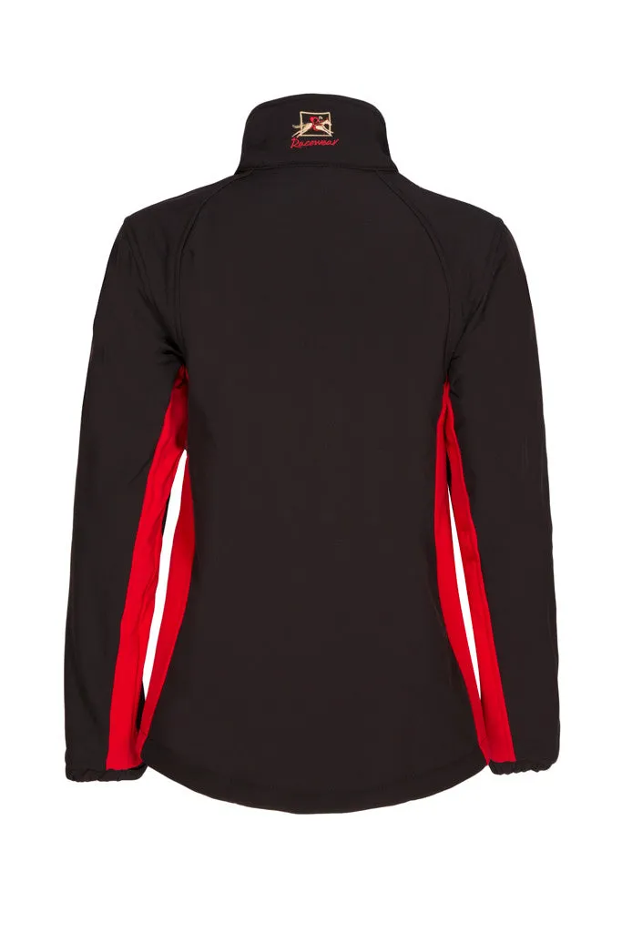 Kids Softshell Jacket - Black and Red