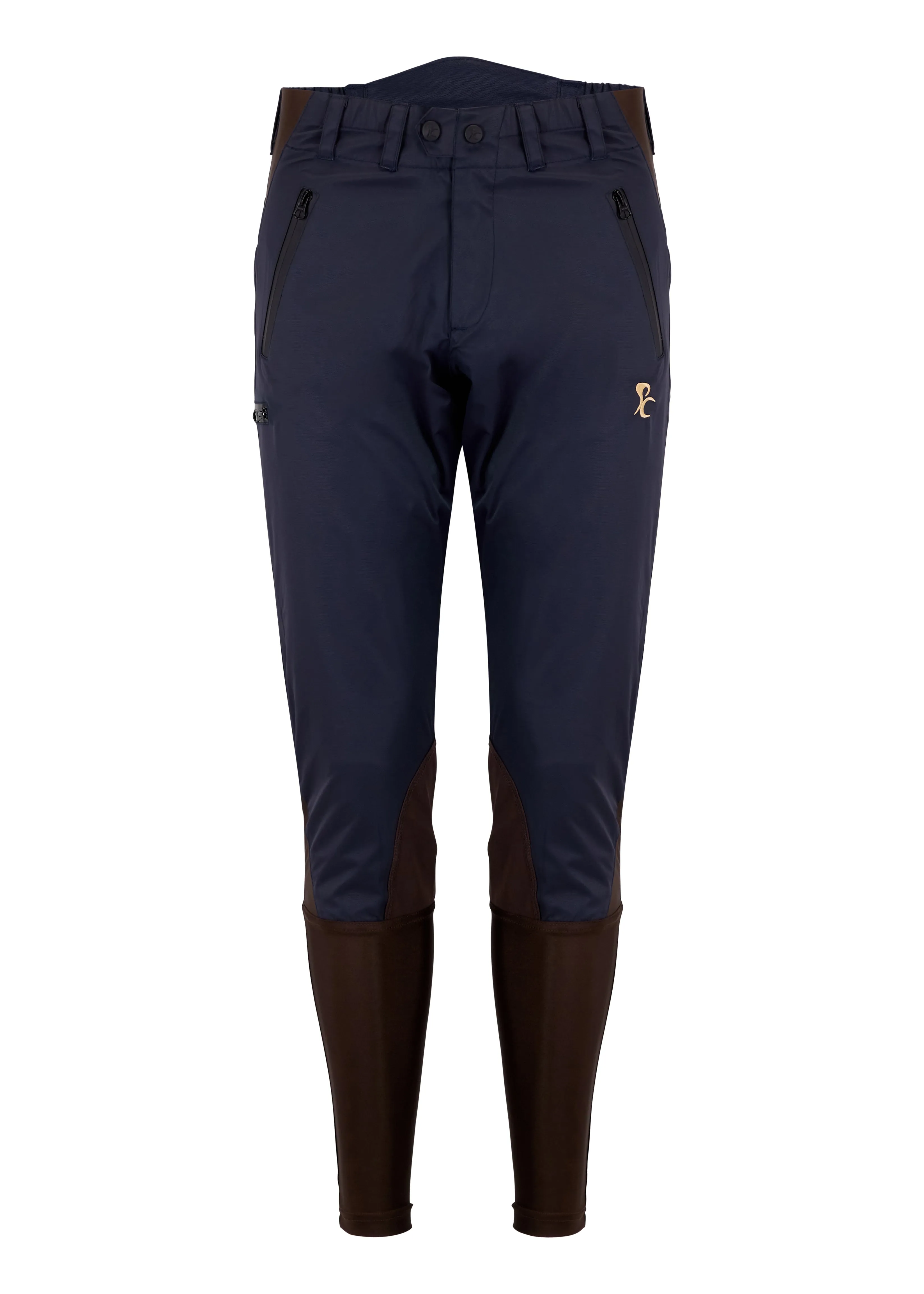 Kids Weatherproof Breeches - Navy and Chocolate