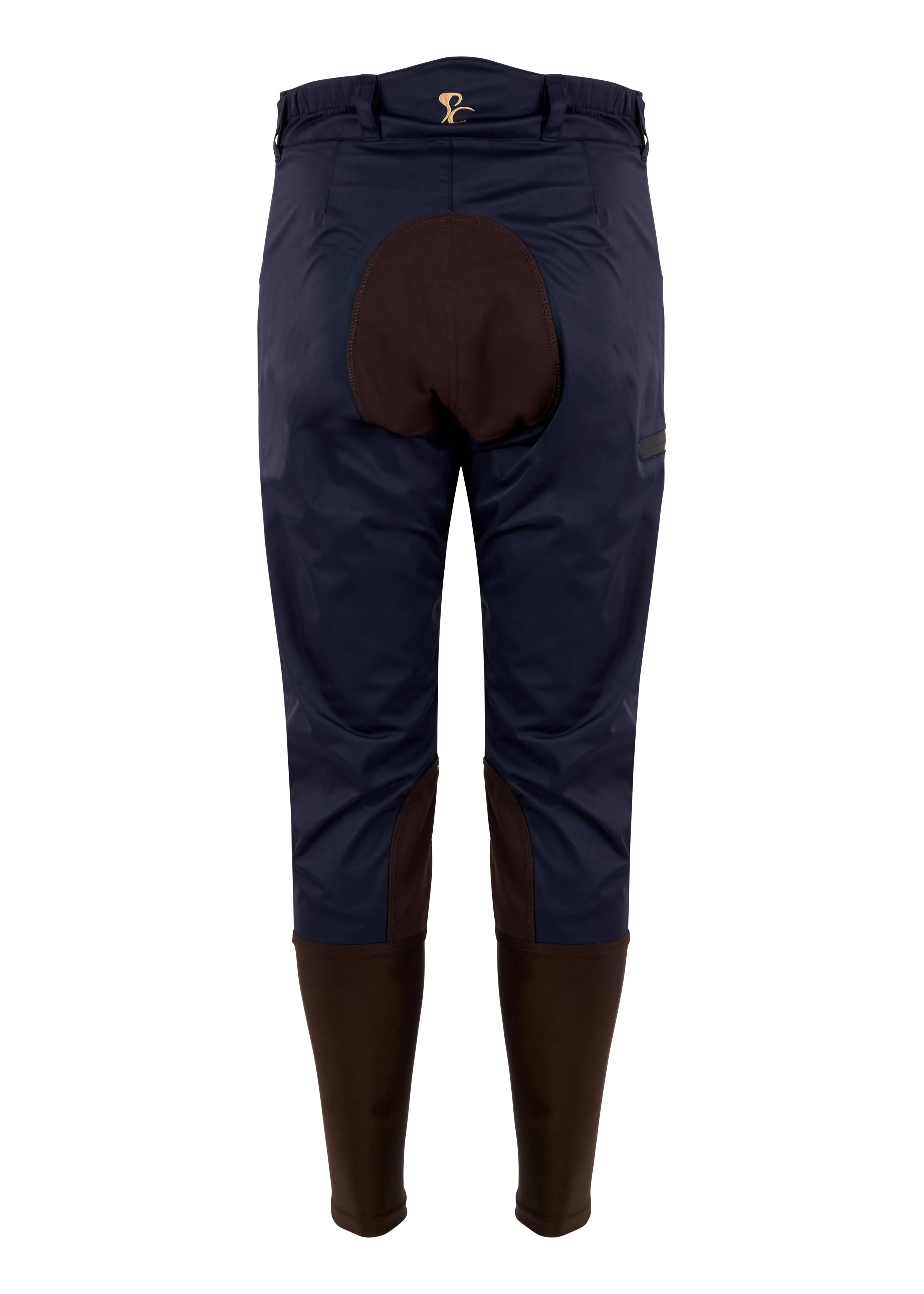 Kids Weatherproof Breeches - Navy and Chocolate