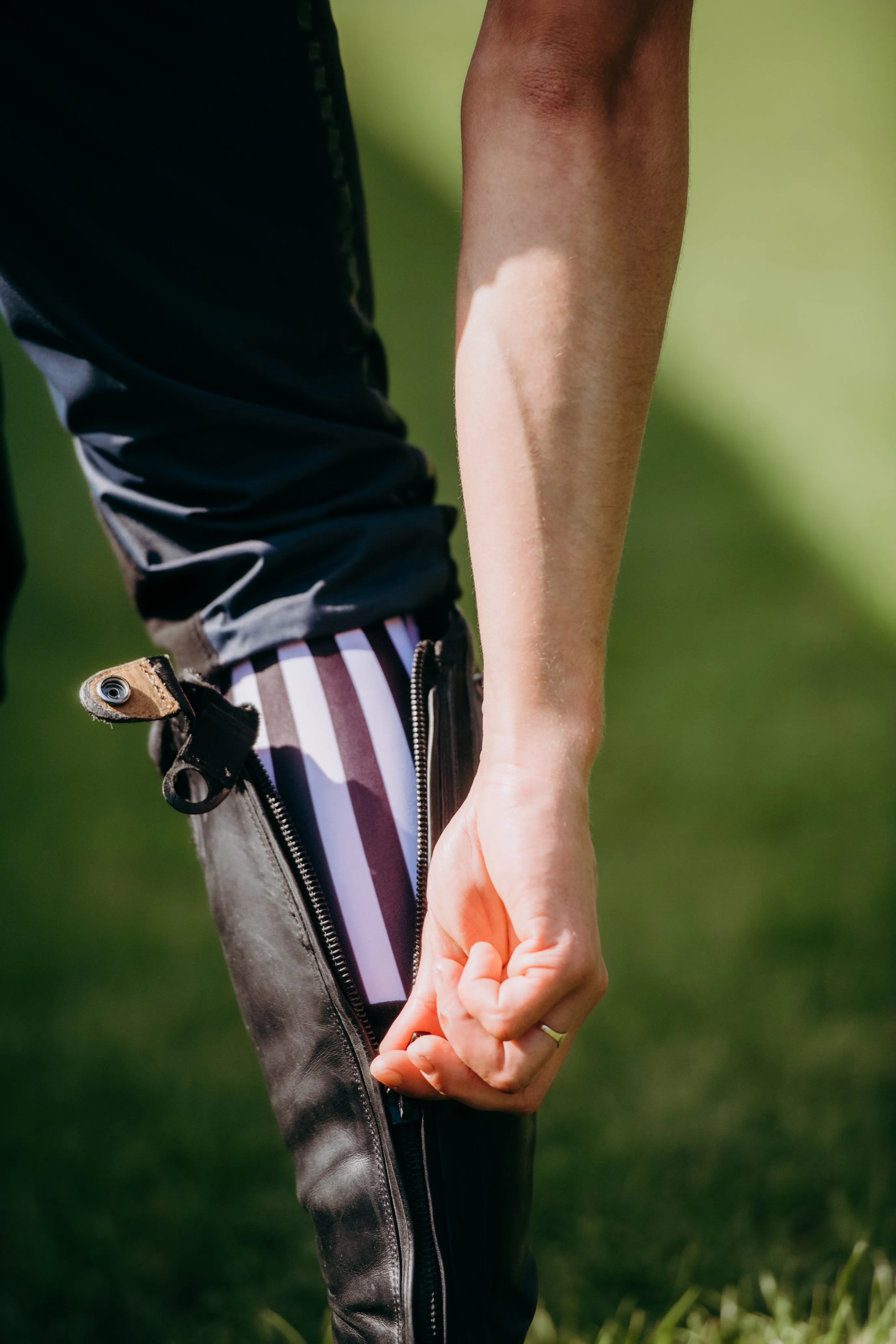 Kids Weatherproof Breeches - Navy Stripe