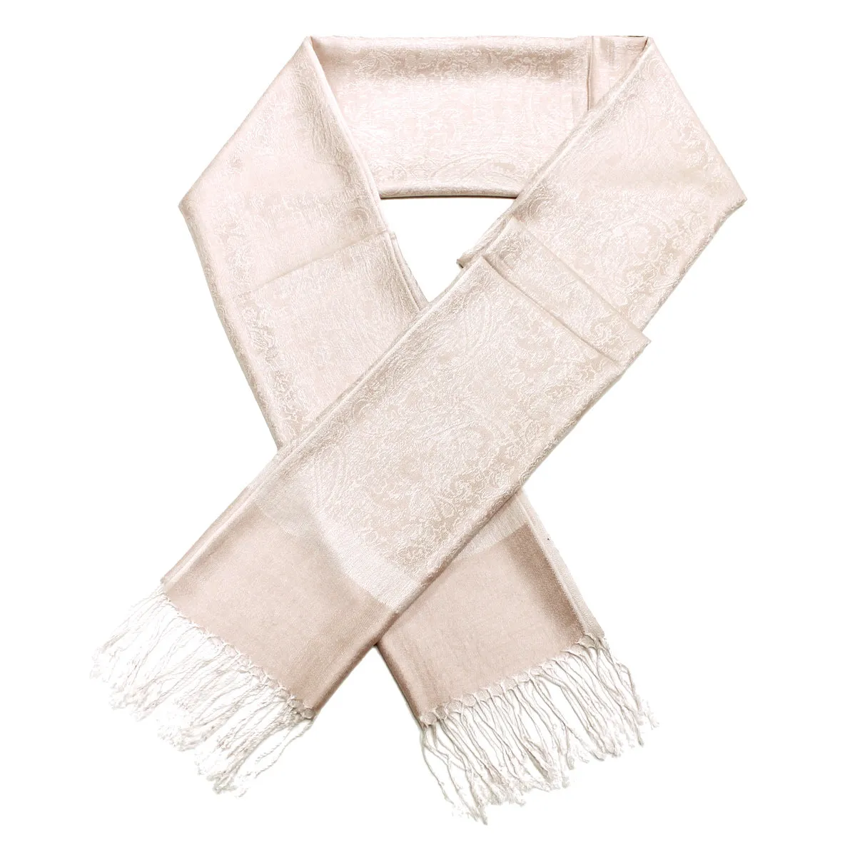 Light Pink Paisley Pashmina Scarves