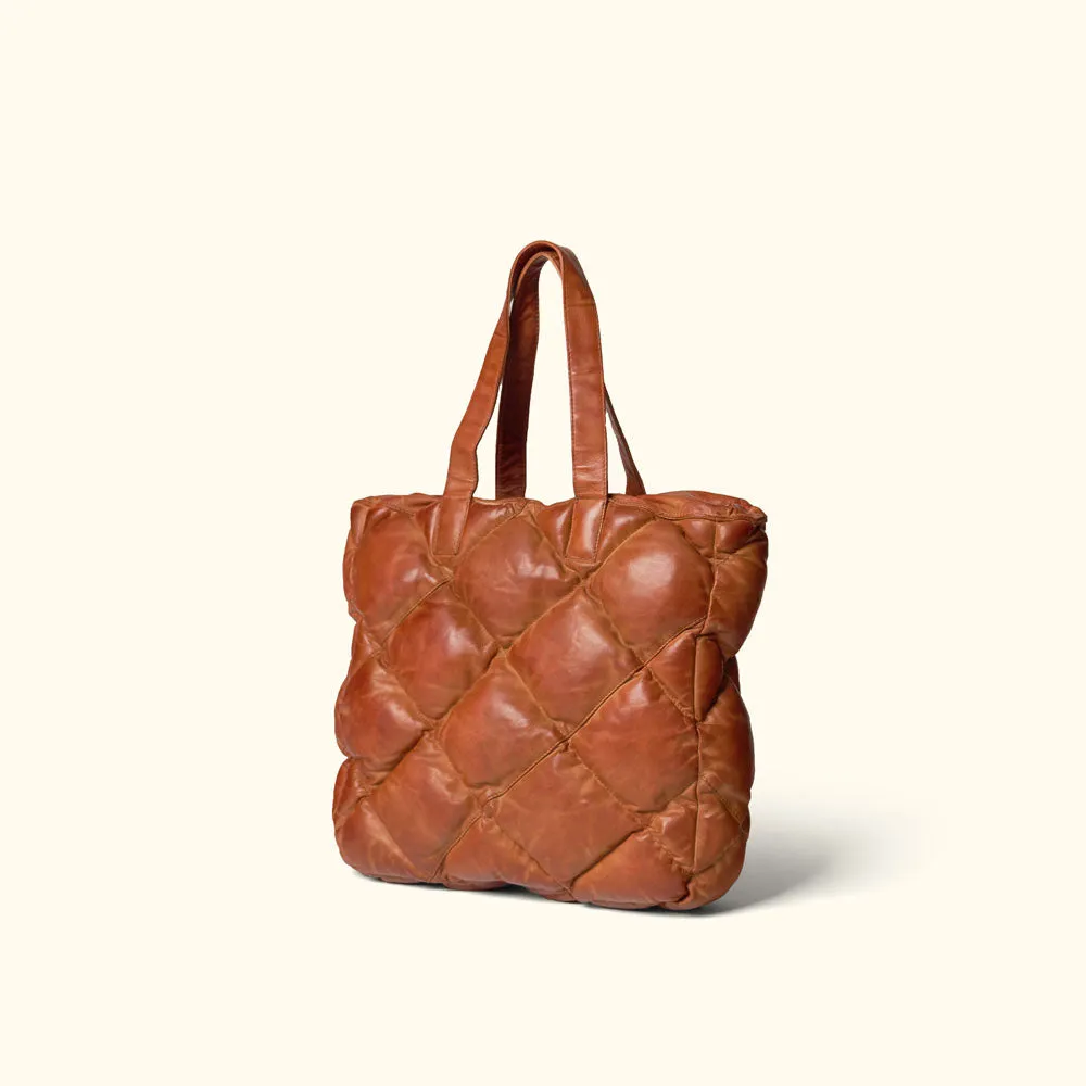 Limited Edition Bridger Leather Tote Small | Vintage Tan