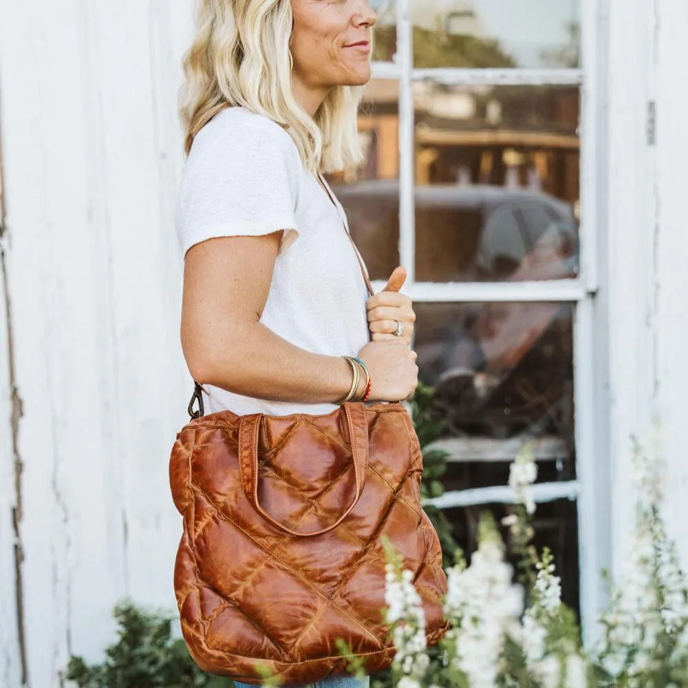 Limited Edition Bridger Leather Tote Small | Vintage Tan