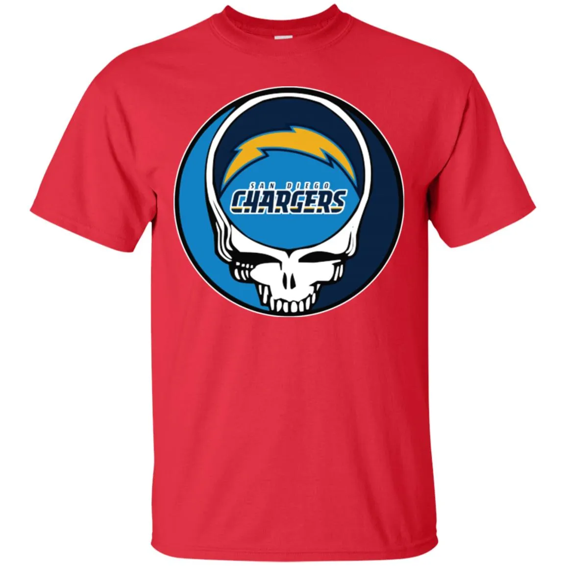 Los Angeles Chargers Grateful Dead Steal Your Face Football Nfl Shirts