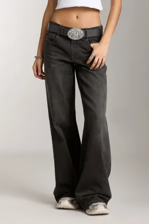 Low-Rise Wasteland Jeans In Black