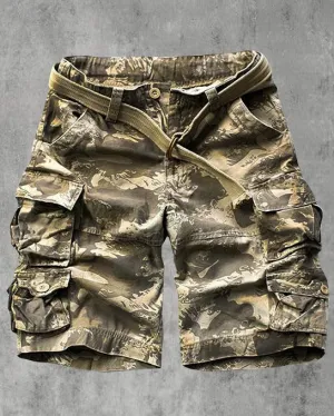 Mens Outdoor Camouflage Casual Shorts