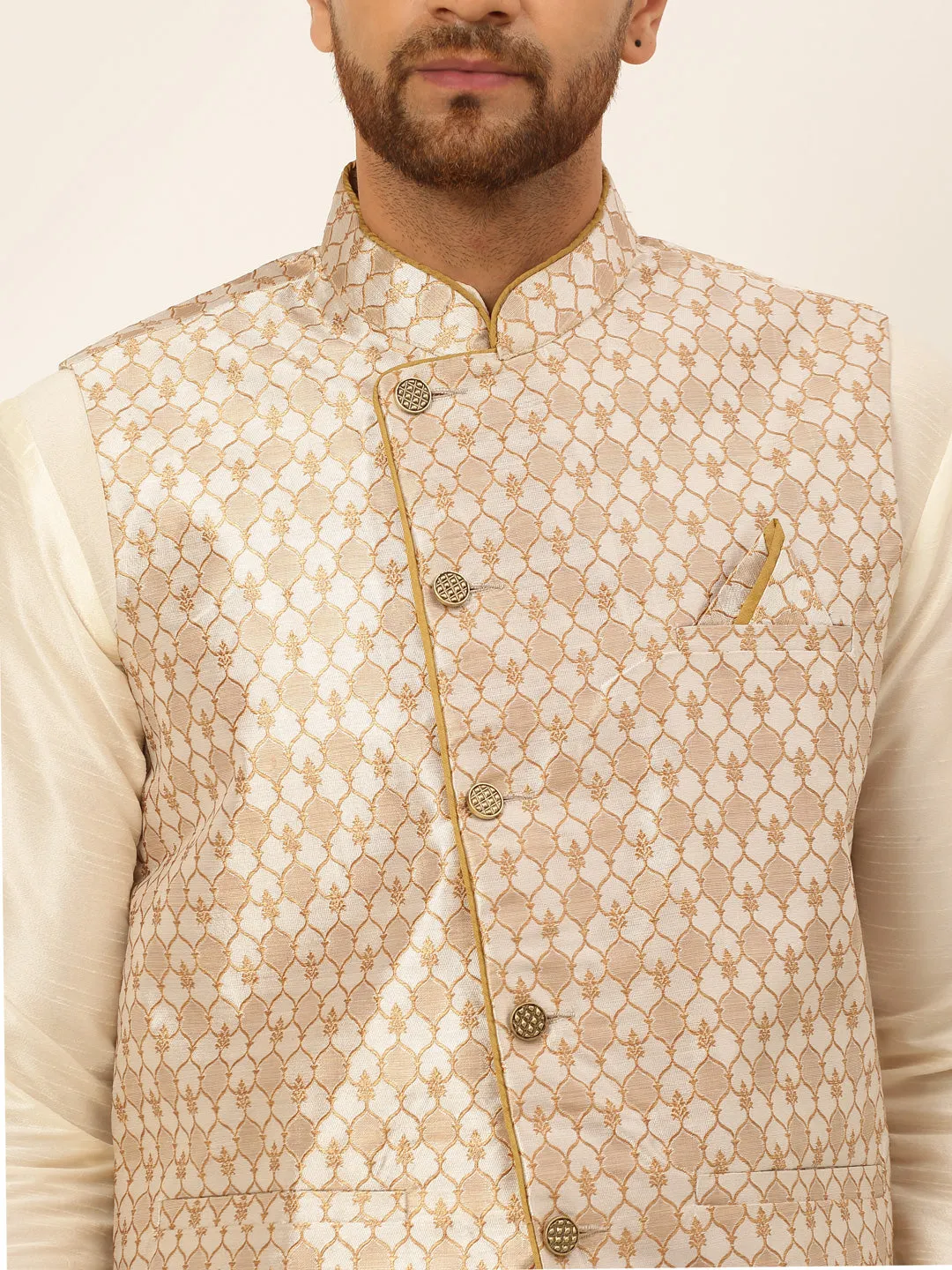 Men'S Woven Design Waistcoat