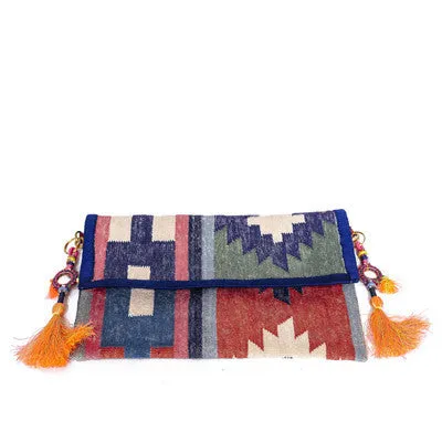 Multi Aztec Dhuri Clutch