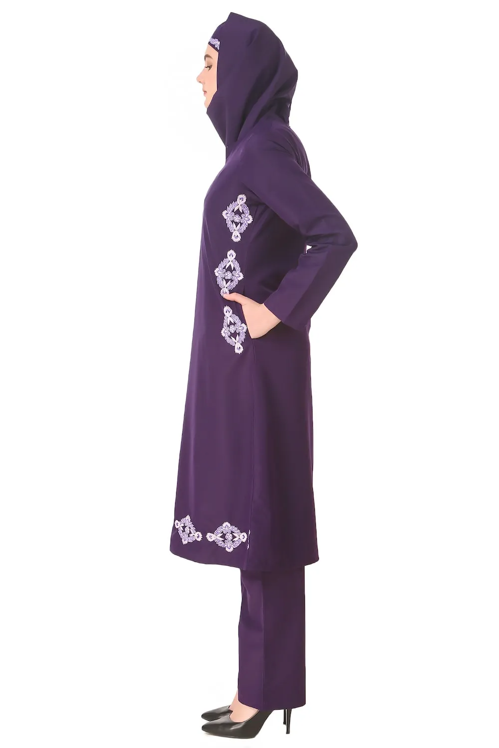 Navil Purple Salwar Kamez