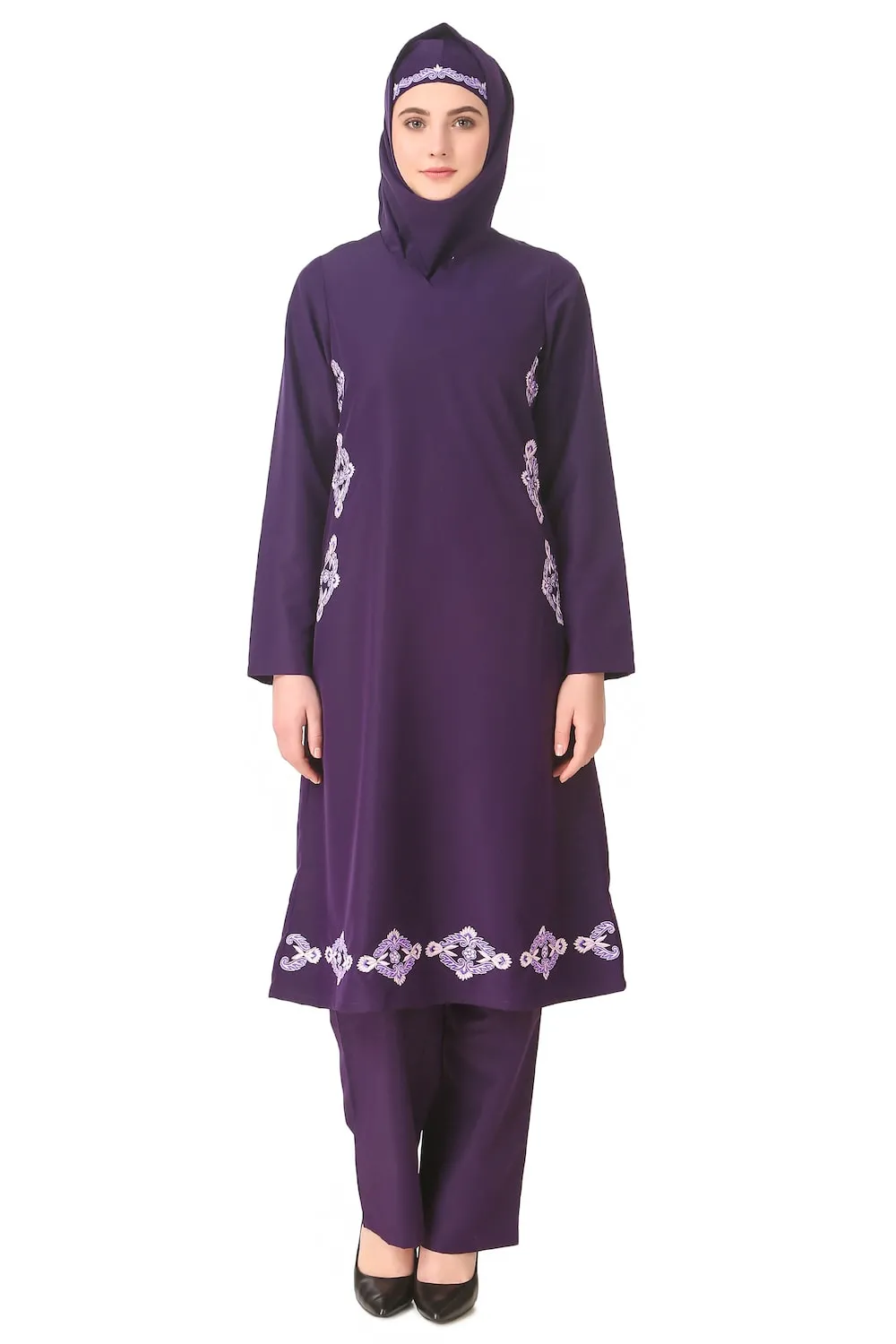 Navil Purple Salwar Kamez