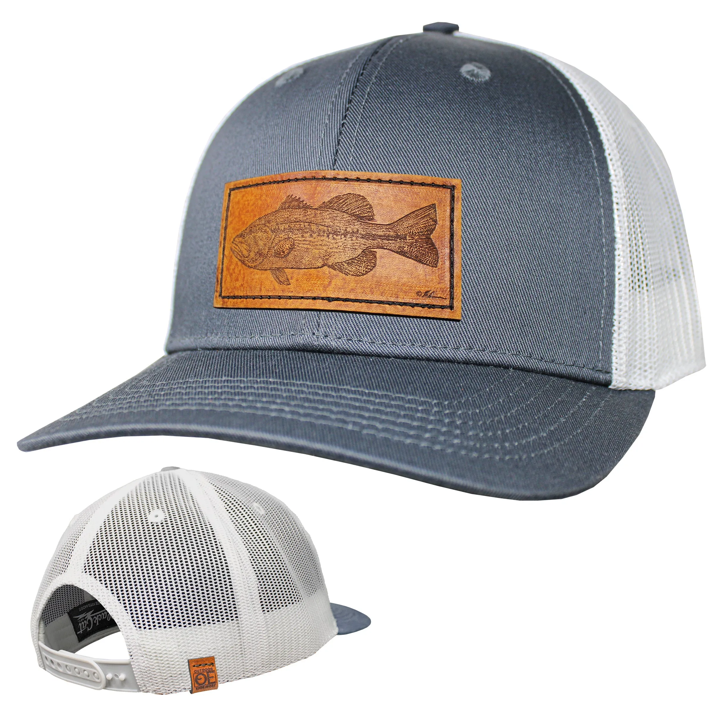 OE - Performance Trucker Hat - Bass Leather Patch