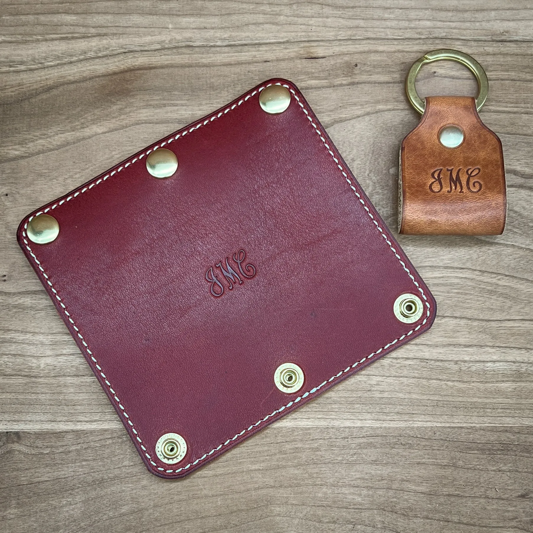 Personalized Luggage Handle Cover in Horween Leather | Handmade to Order