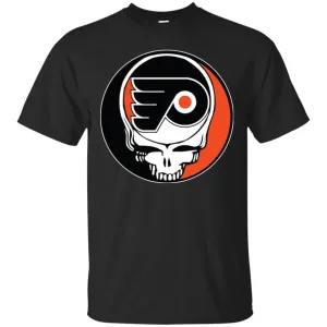 Philadelphia Flyers Grateful Dead Steal Your Face Hockey Nhl Shirts