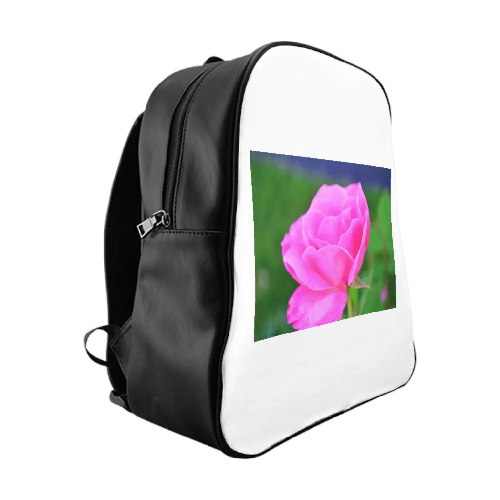 Pink Flower School Backpack