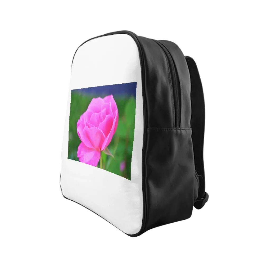 Pink Flower School Backpack