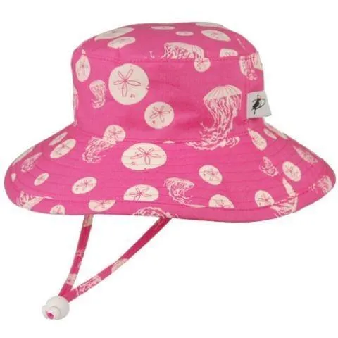 Puffin Gear Organic Wide Brim Sunbaby Hat - Jellies