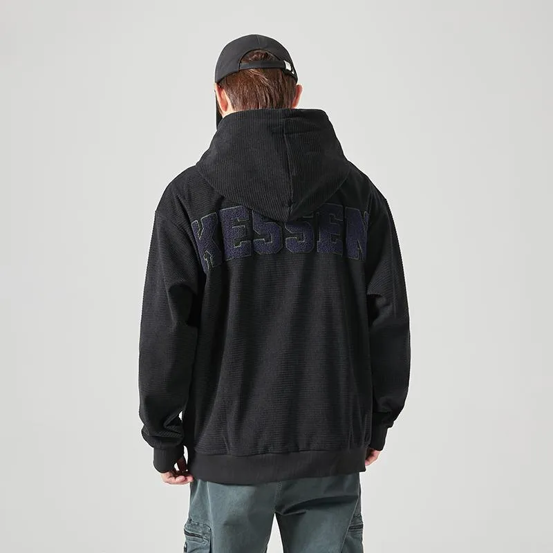 Pullover Loose Fit Hooded Black Hoodie