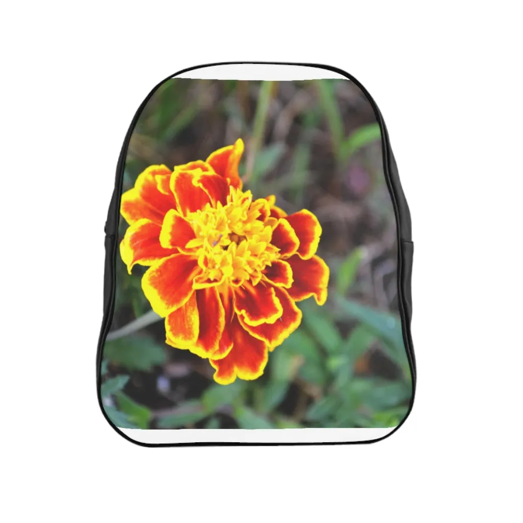 Red and Yellow Flower School Backpack