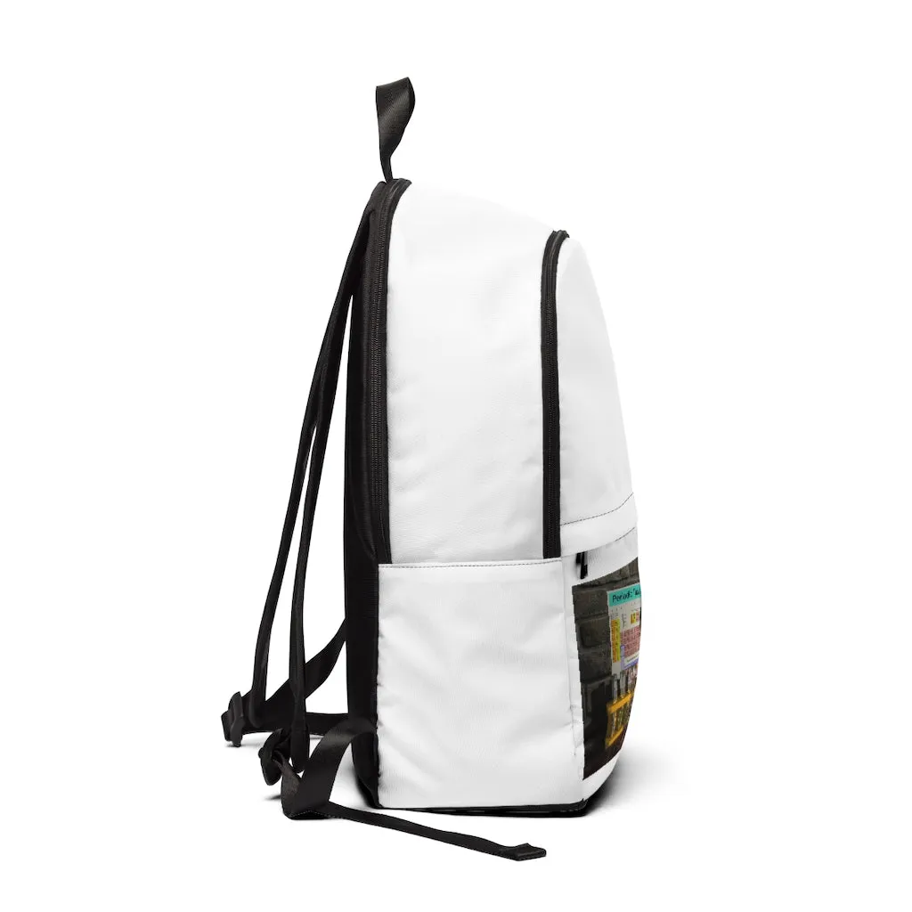 Science Scene Unisex Fabric Backpack