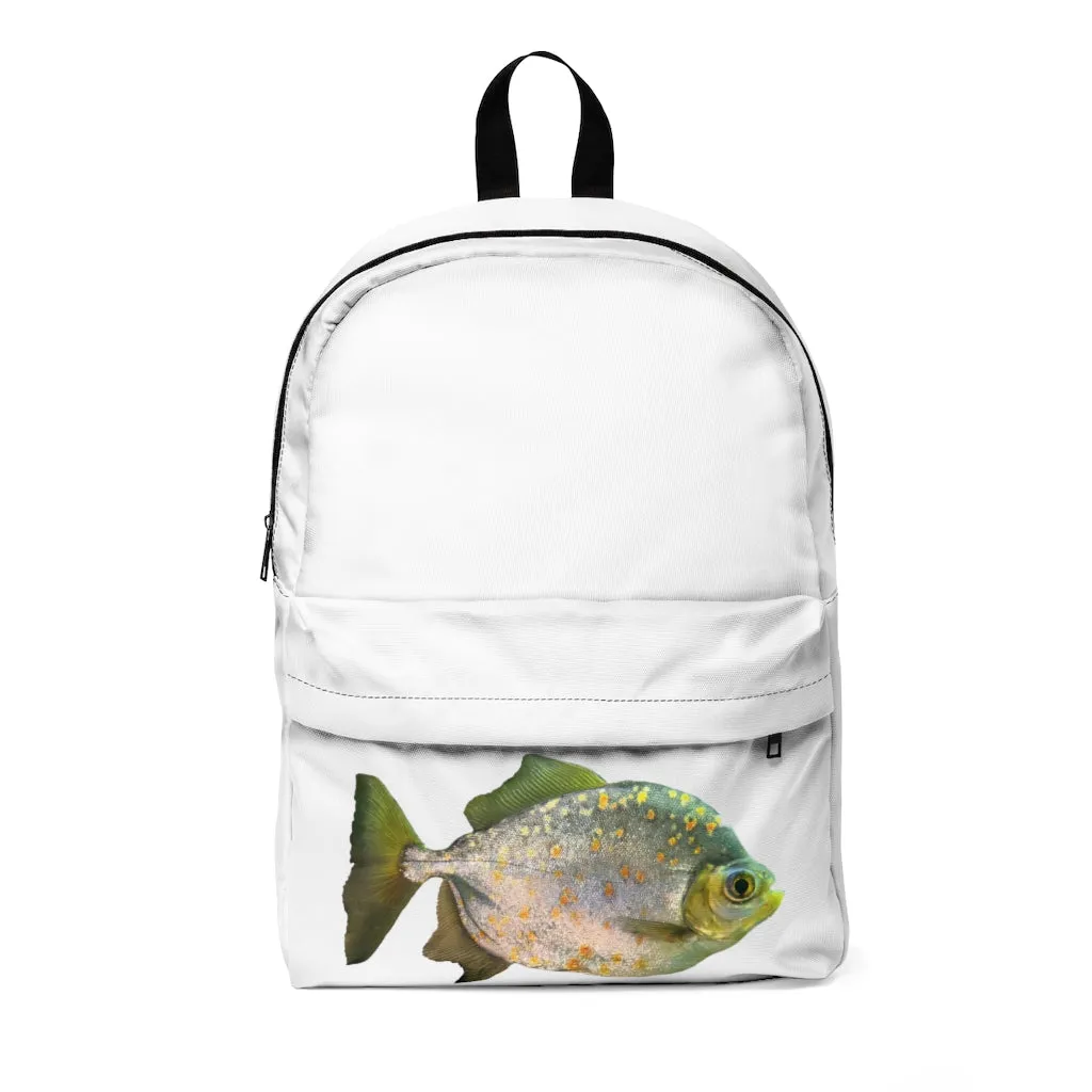 Silver Fish with Specs Unisex Classic Backpack