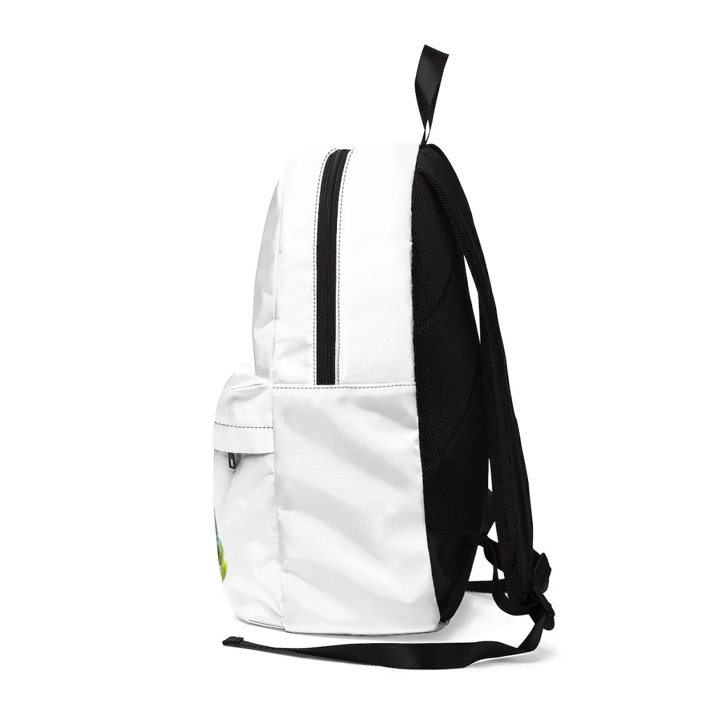 Silver Fish with Specs Unisex Classic Backpack