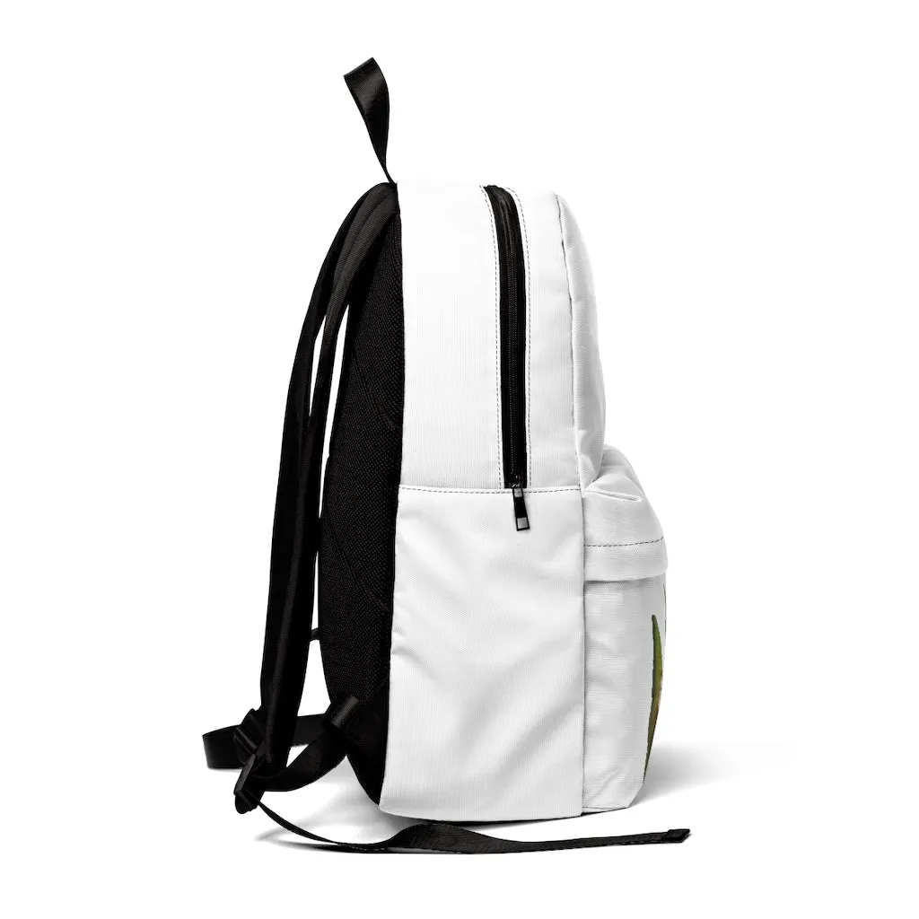 Silver Fish with Specs Unisex Classic Backpack