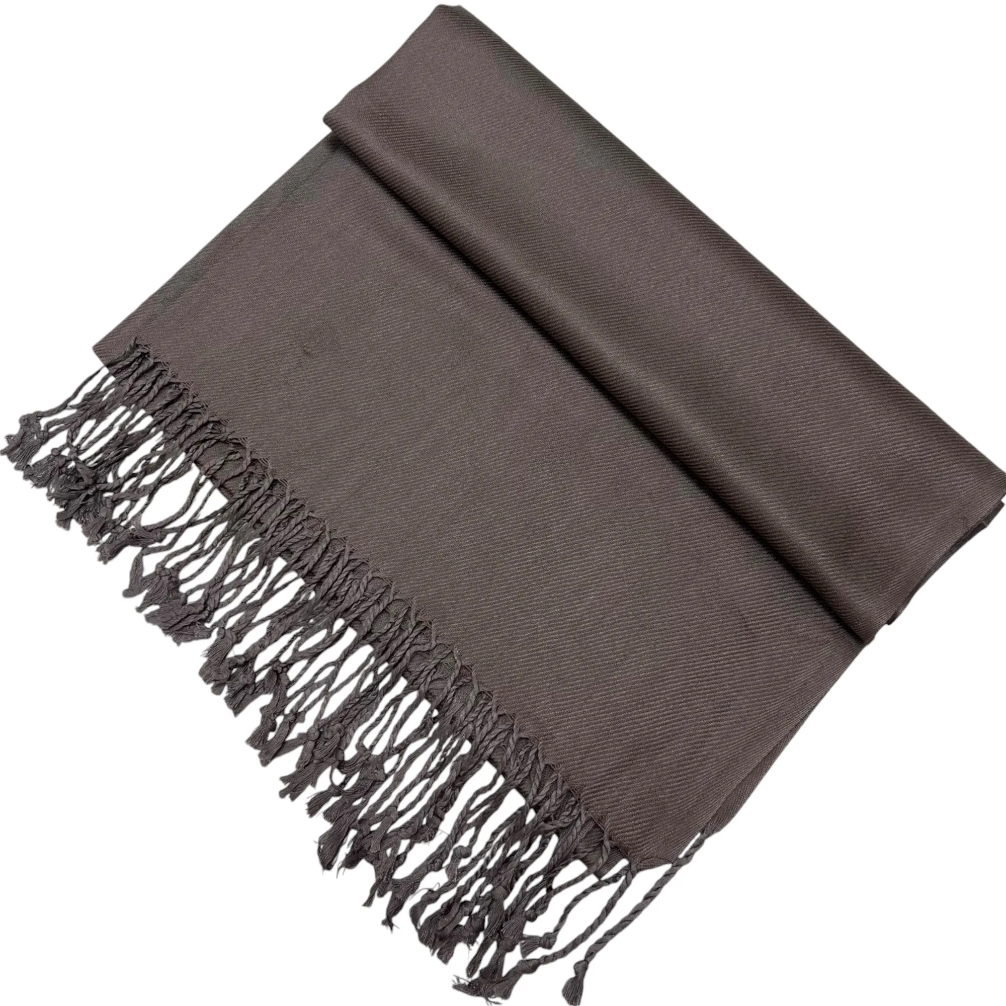 Solid Mocha Pashmina Scarves