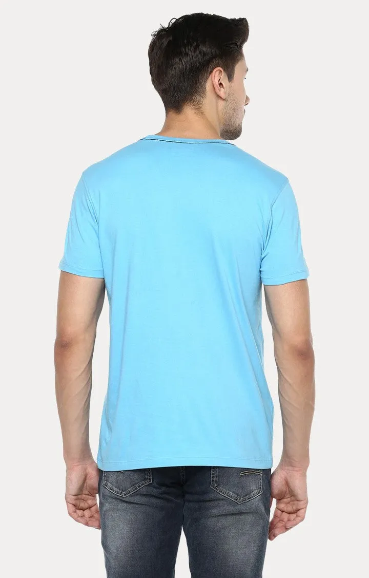 Spykar Aqua Printed Slim Fit Men T-Shirts