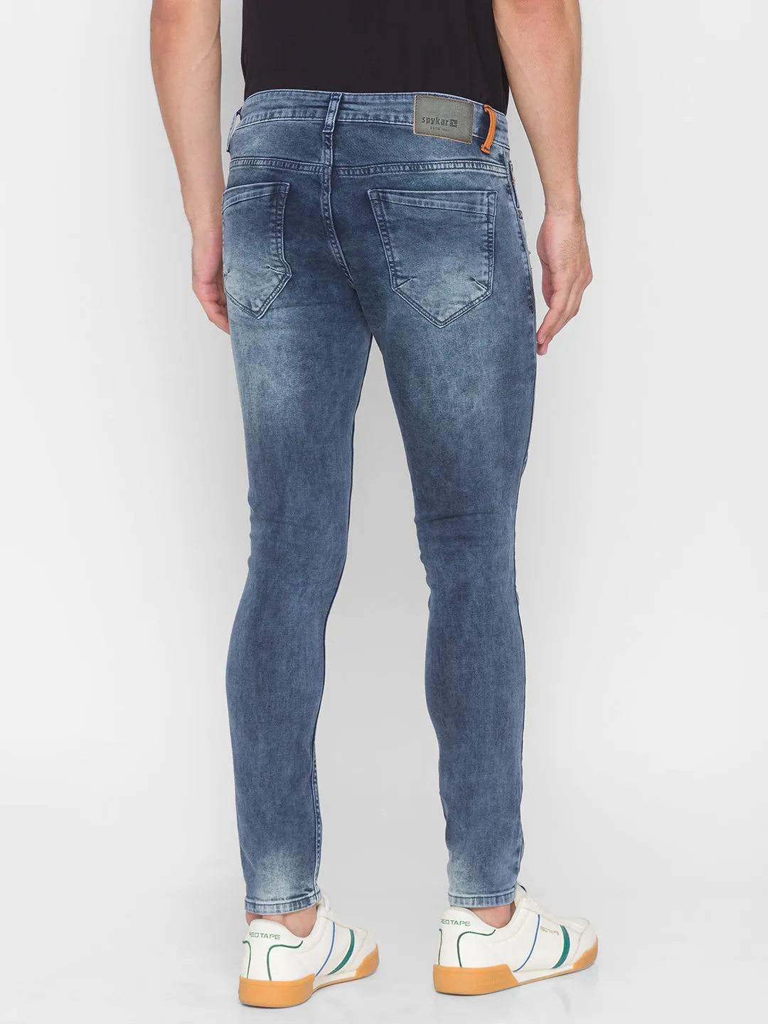 Spykar Grey Cotton Men Jeans (Super Skinny)