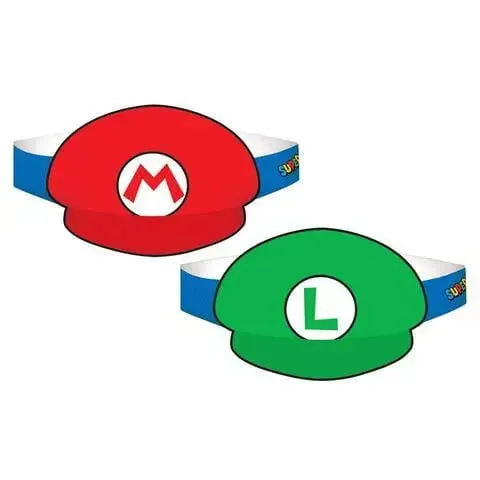 Super Mario Brothers Hats - 8 Pkt