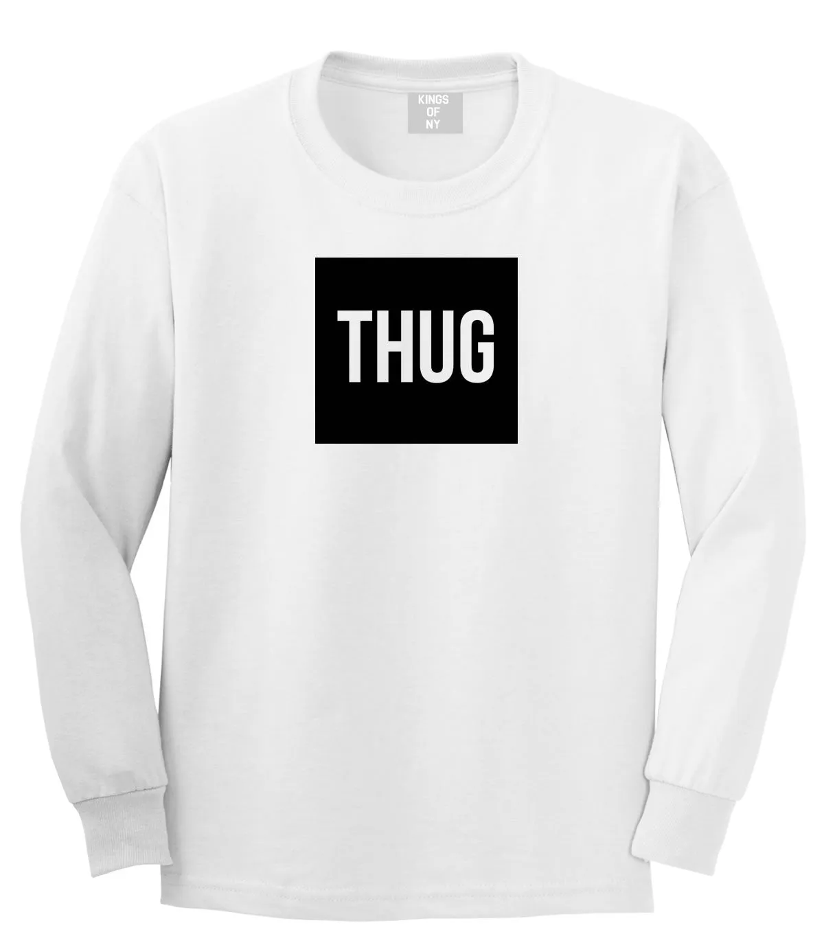 Thug Gangsta Box Logo Boys Kids Long Sleeve T-Shirt